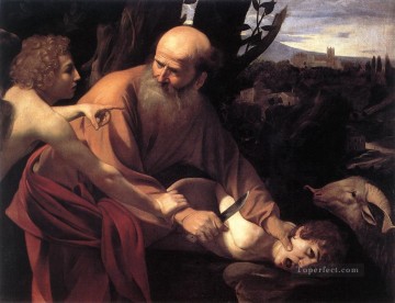 El sacrificio de Isaac1 Caravaggio Pinturas al óleo